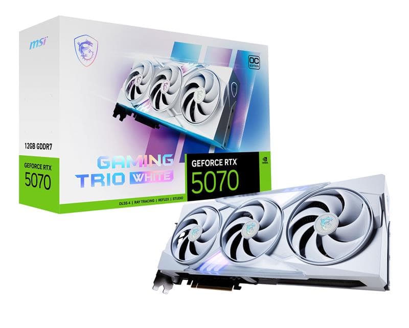 MSI GeForce RTX 5070 12G GAMING TRIO OC WHITE