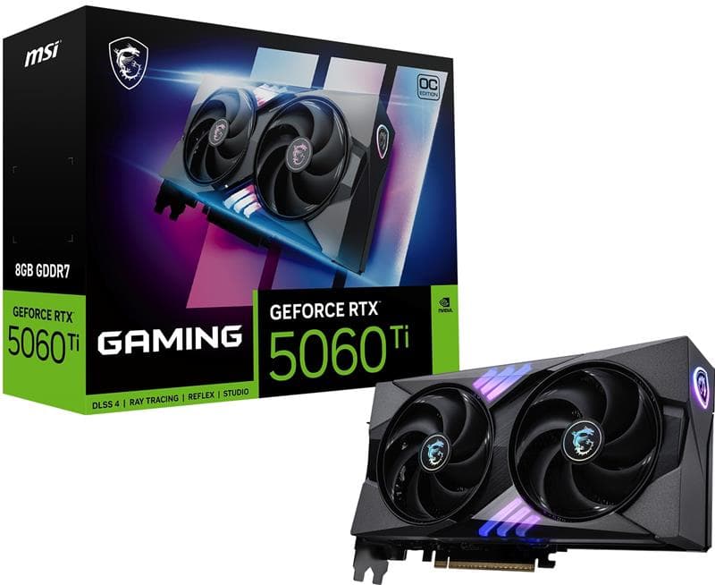 MSI GeForce RTX 5060 Ti 8G GAMING OC GDDR7 Double Fans
