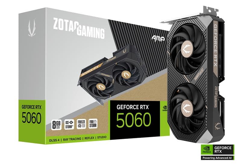 ZOTAC GAMING GeForce RTX 5060 AMP 8GB GDDR7(Open Box)