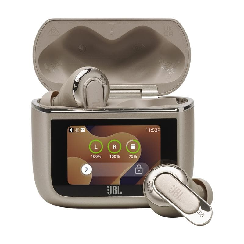 JBL Tour Pro 3 True Adaptive Noise Cancelling Earbuds, Latte