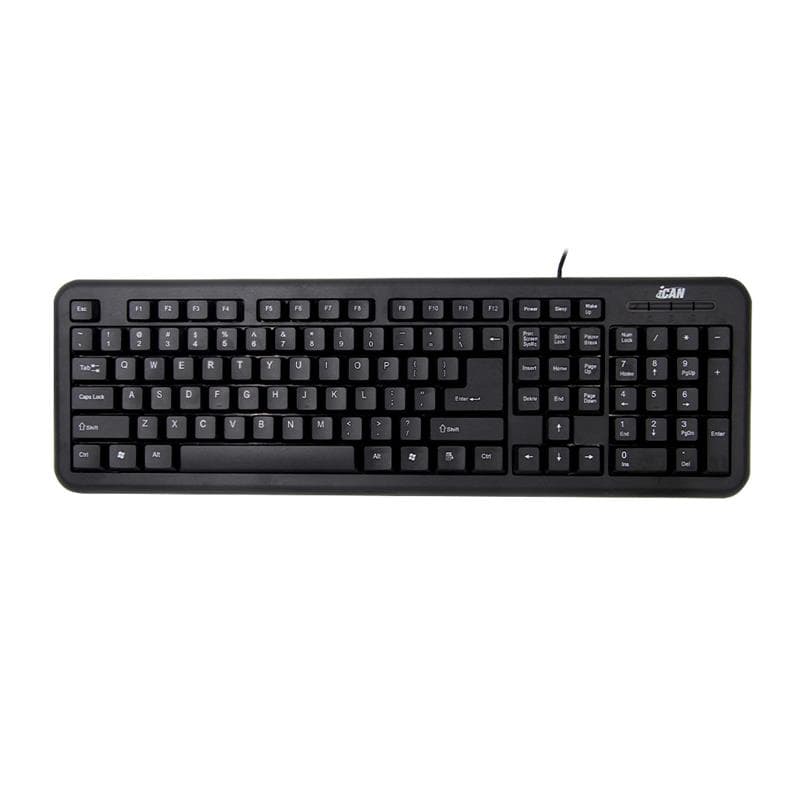 iCAN K-918 Full Size Wired Membrane Keyboard(Open Box)