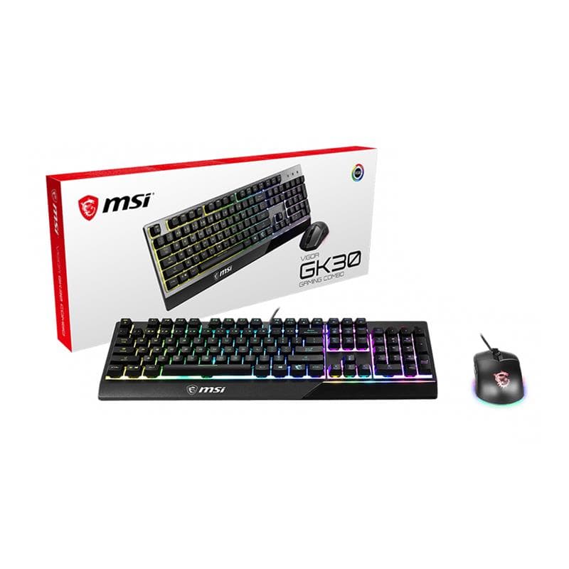 MSI Vigor GK30 Gaming RGB Keyboard/Mouse Combo - Black(Open Box)