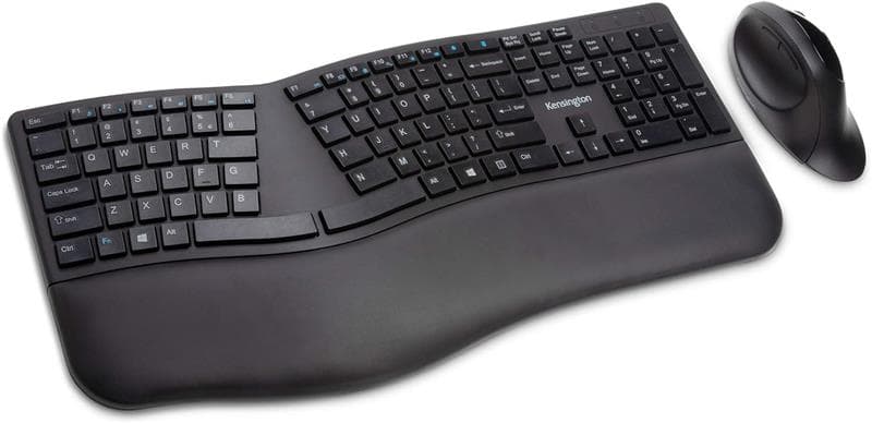 KENSINGTON K75406US Pro Fit Ergo Wireless Keyboard and Mouse Black(Open Box)