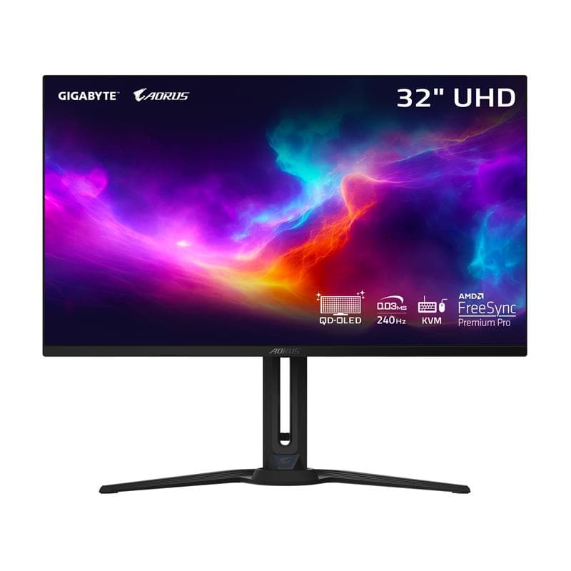GIGABYTE AORUS 31.5" UHD QD OLED 240Hz 0.03ms (GTG) Gaming Monitor