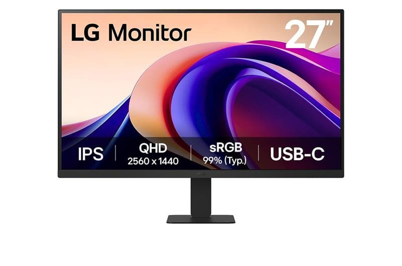 LG 27" WQHD 2560x1440 IPS 100Hz 5ms (GtG) Office Monitor