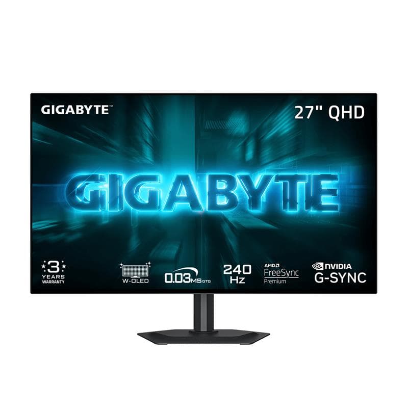 GIGABYTE 27" 2560 x 1440 QHD WOLED 240Hz Gaming Monitor