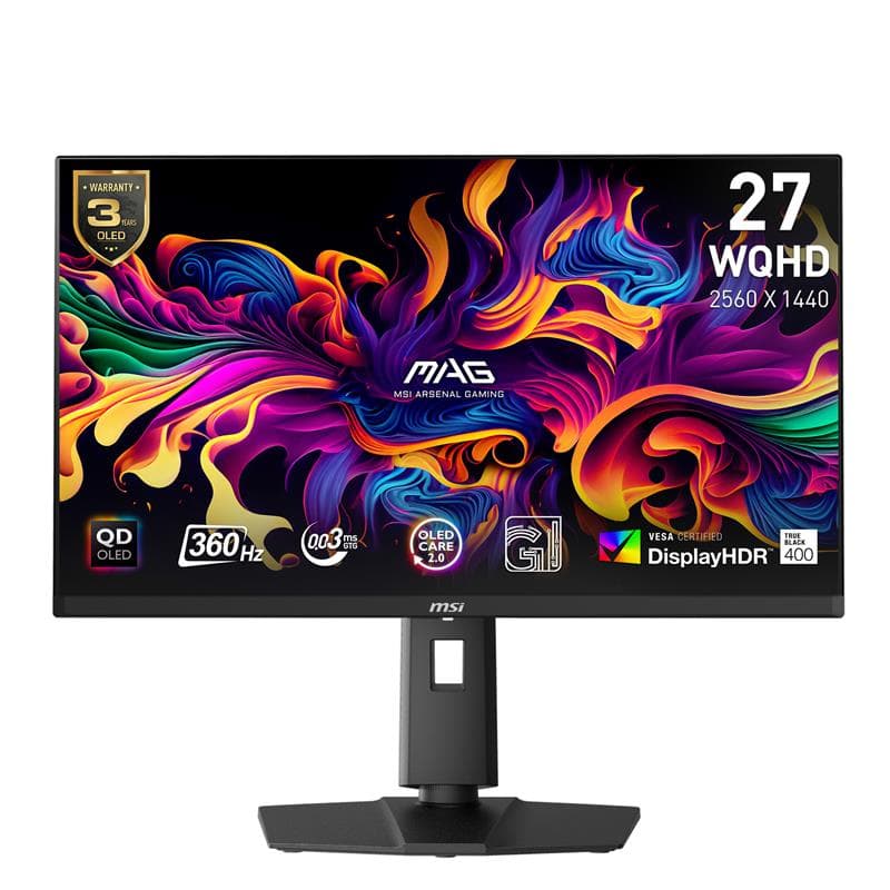 MSI MAG 271QPX QD-OLED 27" 16:9 QHD, 360Hz 0.03ms Monitor(Open Box)