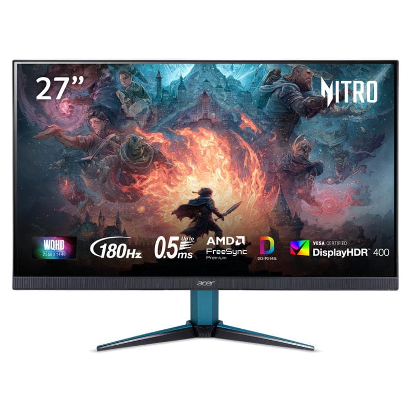 Acer Nitro 27" WQHD IPS 180Hz 0.5ms Gaming Monitor(Open Box)