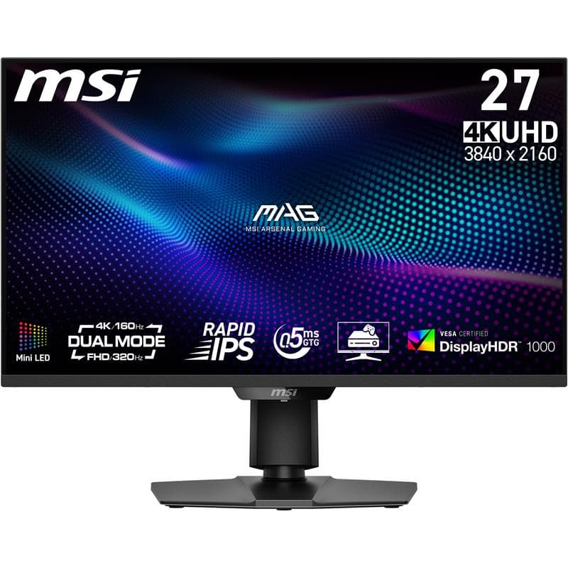 MSI MAG 274UPDF E16M 27" 3840 x 2560 Rapid IPS mini LED 160Hz/ 320Hz