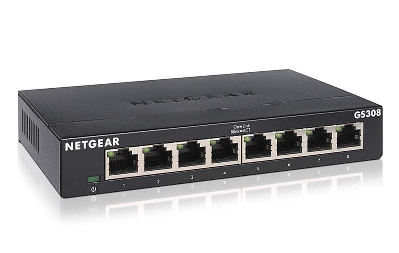 NETGEAR (GS308-300PAS) 8-port Gigabit Ethernet Unmanaged Switch A(Open Box)