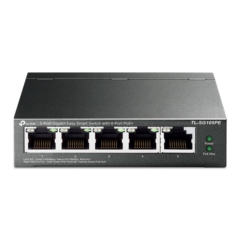 TP-Link (TL-SG105PE) 5-Port Gigabit Easy Smart Switch