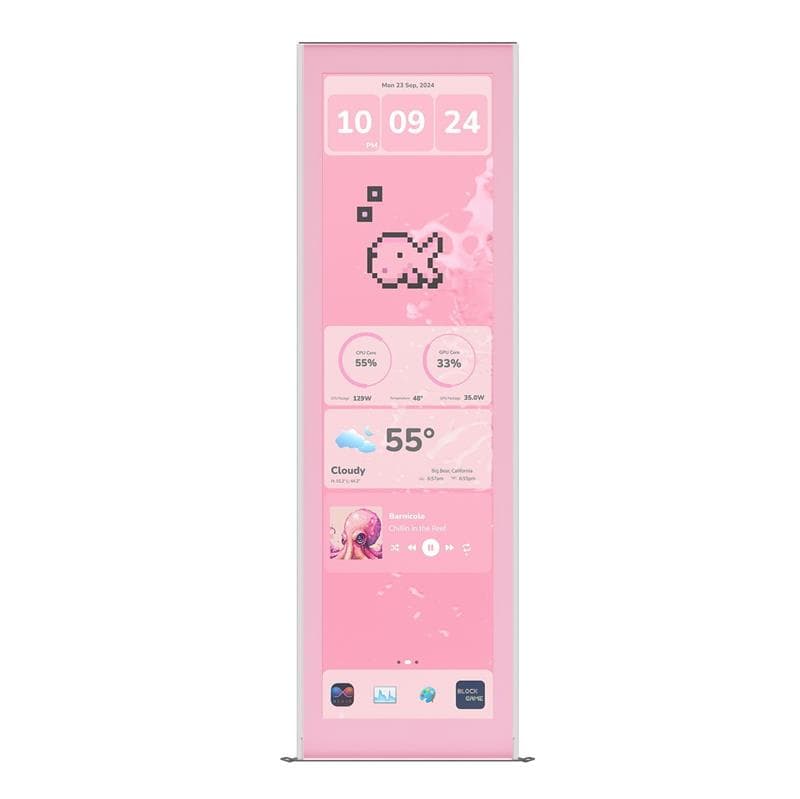 HYTE Y70 Touch Infinite Display Upgrade - 2.5K Touchscreen for Y70 - Strawberry Milk(Open Box)