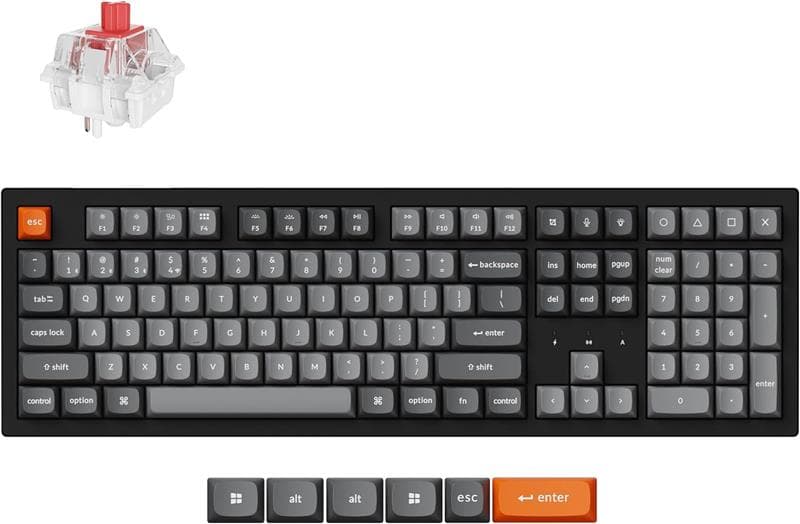 Keychron K10 Max Full Size Keyboard Linear switches(Open Box)