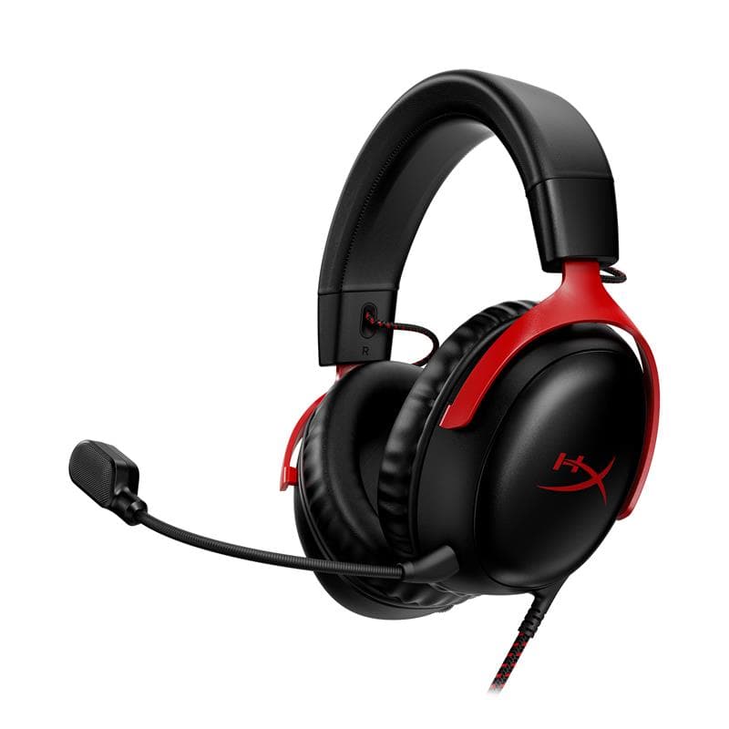 HyperX Cloud III Wired Gaming Headset - Red