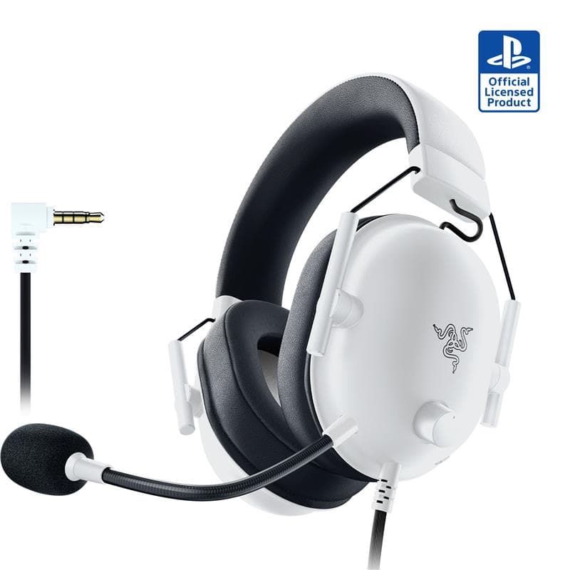 RAZER BlackShark V2 X Wired Gaming Headset for PS5/PC - White