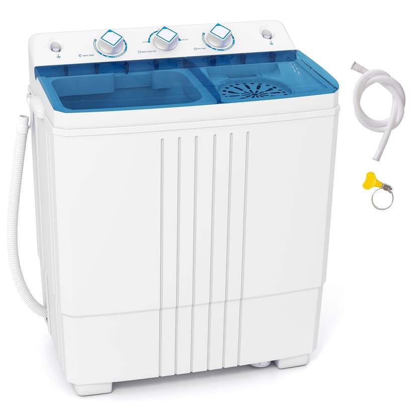 Gymax Portable Washing Machine 20 lbs Compact Washing Machine w/ 12 lbs Washer & 8 lbs Spinner