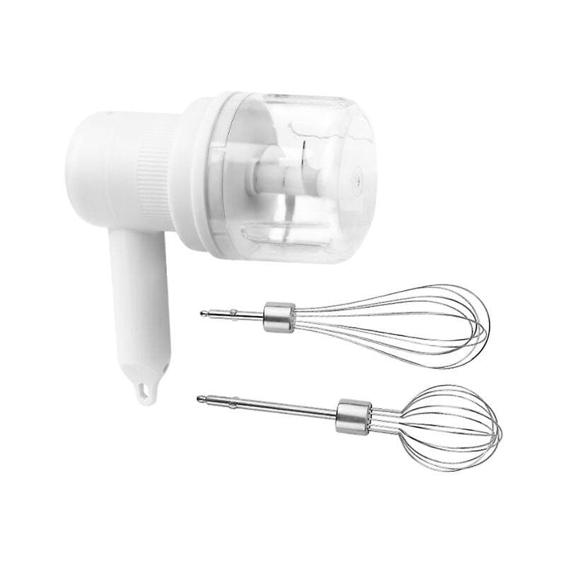 Electric Hand Blender, Cordless USB Rechargeable 3-Speed Multifunction Blender with 2 Whiskers, Portable Electric Hand Blender for Pastry-Cream-Prot