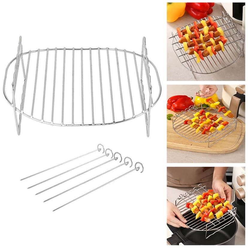 Stainless Steel -Tier Rack for Air Fryer Ovens and Convection Cooking