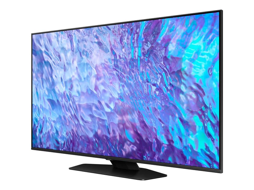 Samsung QN98Q80CAF - 98" Diagonal Class (97.5" viewable) - Q80C Series LED-backlit LCD TV - QLED - Smart TV - Tizen OS - 4K UHD (2160p) 3840 x 2160 - HDR - Quantum Dot - titan black