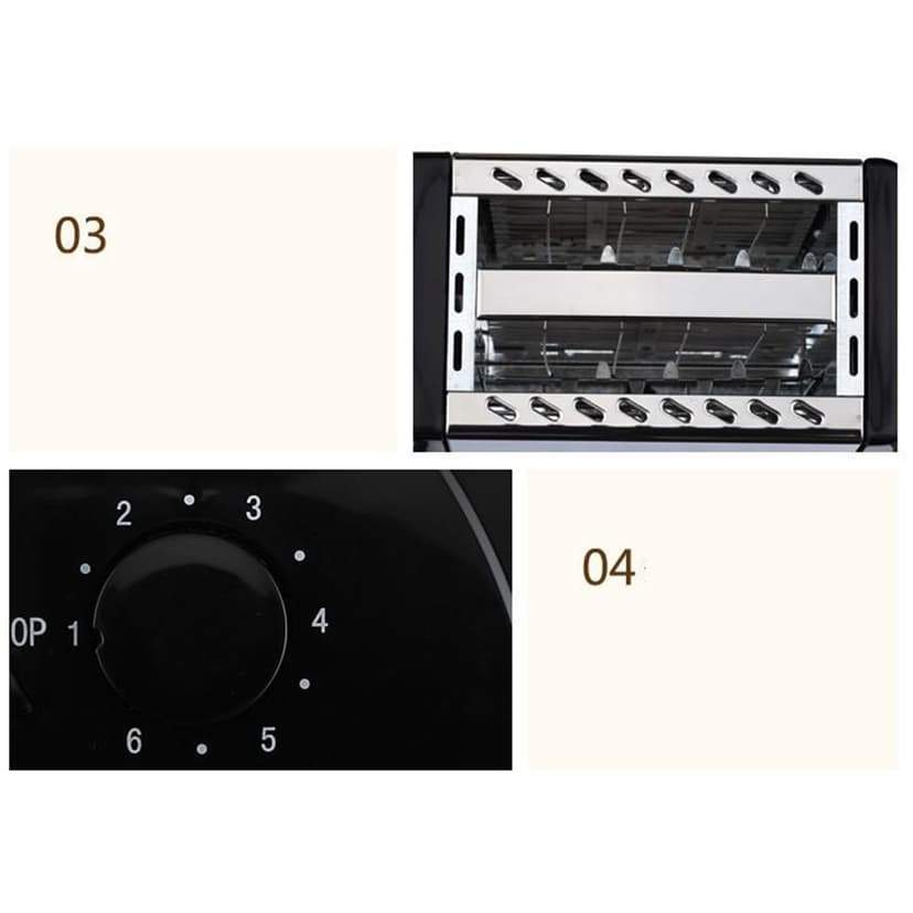 Automatic Toaster,BH 002 Automatic Toaster Multifunctional Toaster Home Toaster High-Precision Functionality