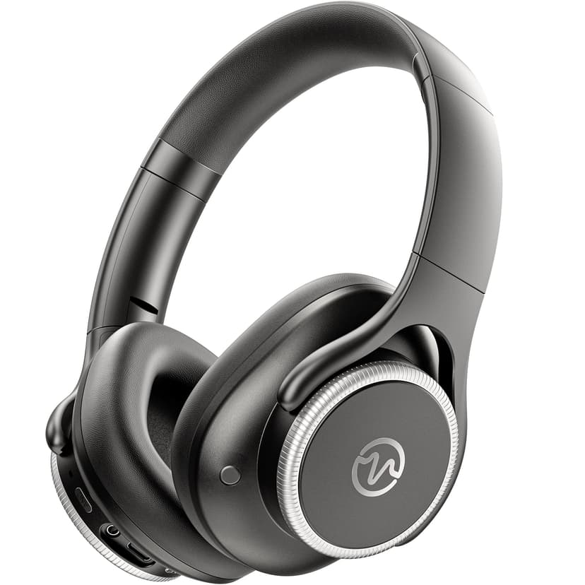 VEATOOL Wireless Over Ear Bluetooth Noise Cancelling Headphones, 60H Playtime,Foldable Design BT 6.0,Hi-Res Audio, Deep Bass,Built-in Mic