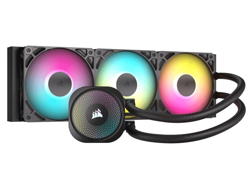 CORSAIR NAUTILUS 360 RS ARGB Liquid CPU Cooler – RS120 ARGB Fans – Fits Intel® LGA 1851, AMD® AM5/AM4 – Simple Daisy-Chain Connections - Direct Motherboard Connection