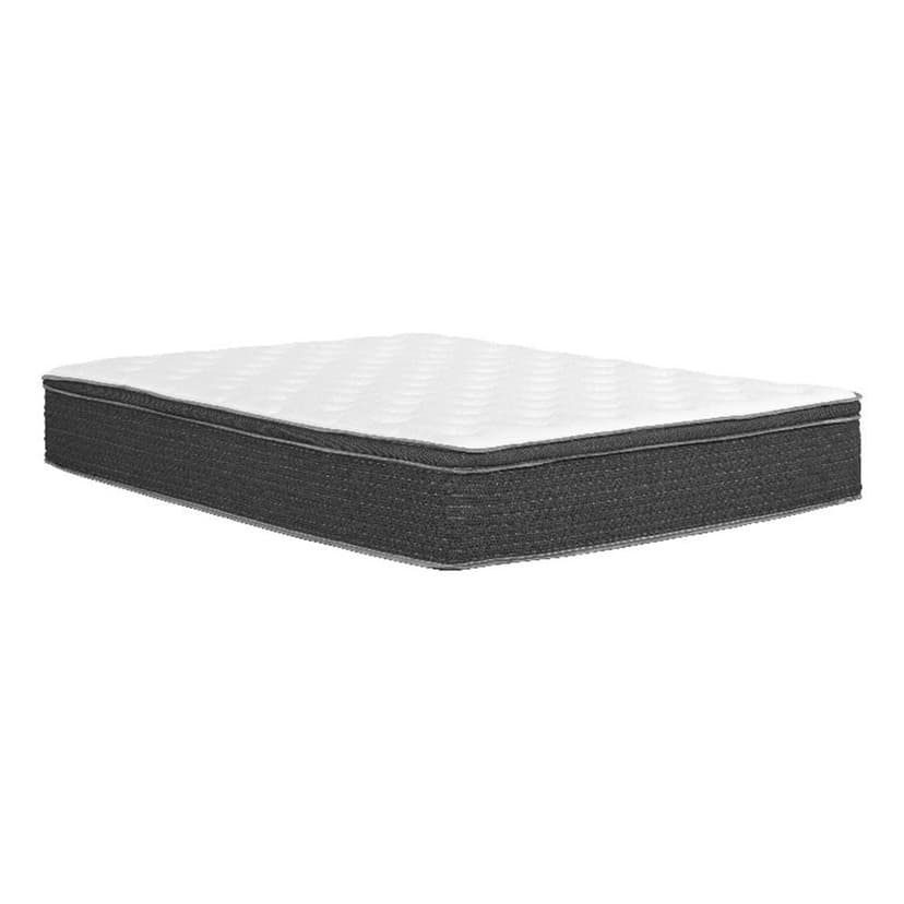 Pemberly Row Contemporary 12" Euro Top Pocket Coil Hybrid Mattress