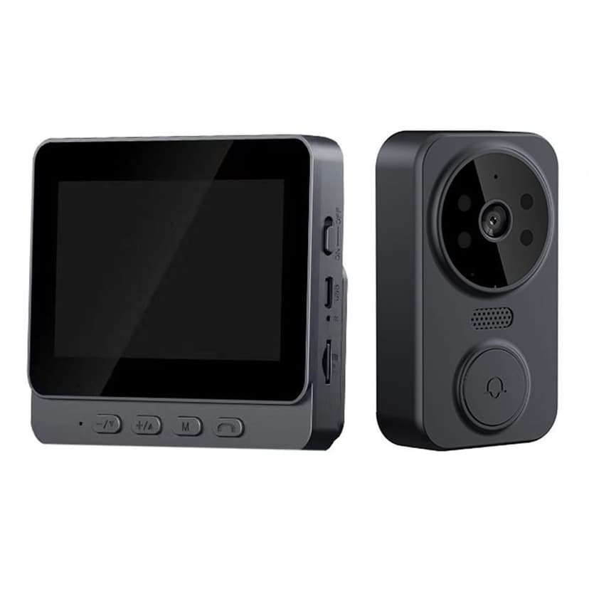 Bgsha 4.3\" Screen Wireless Video Doorbell Phone Security Camera Door Bell Intercom