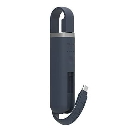 TYLT Flipstick Portable Phone Charger (Micro-USB, Blue) Provides 1 Full Phone Charge, Rechargeable External 3,350 mAh Small Travel Battery Power Pack for Charging Androids and Other Smartpho
