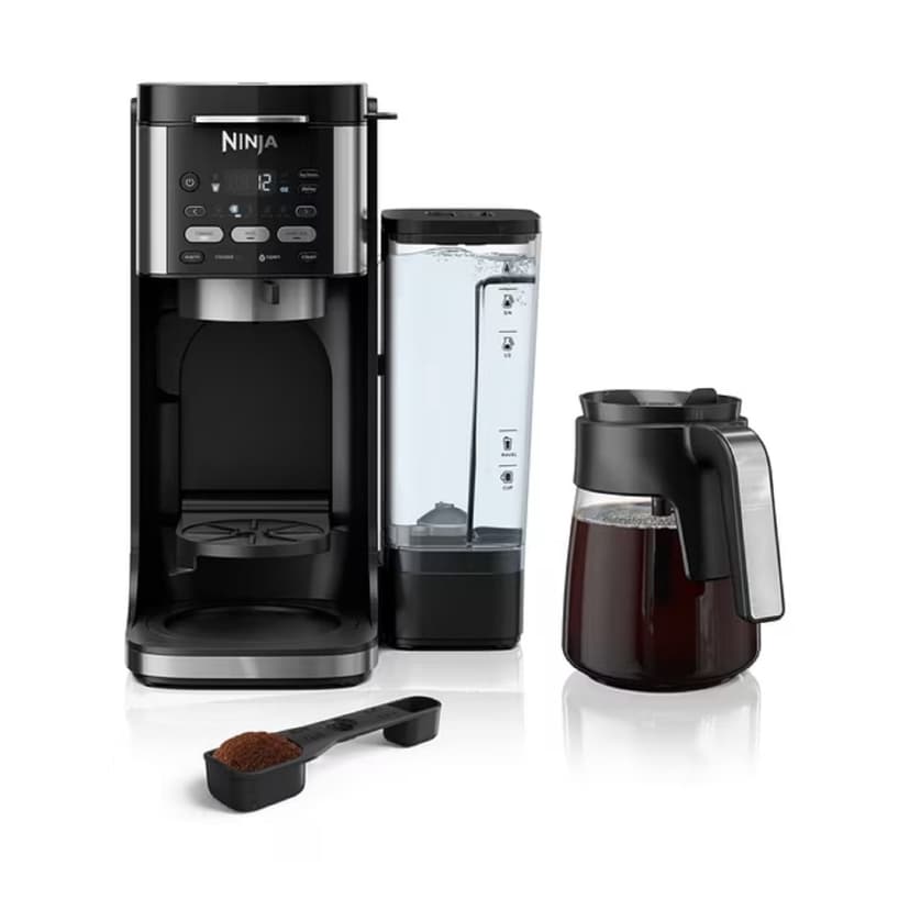 Refurbished Ninja CFP101C DualBrew Hot & Iced Coffee Maker, Single-Serve, compatible with K-Cups & 12-Cup Drip Coffee Maker