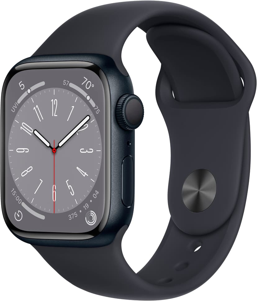 Refurbished Apple Watch Gen 8 Series 8 41mm Midnight Aluminum - Midnight Sport Band MNP53VC/A