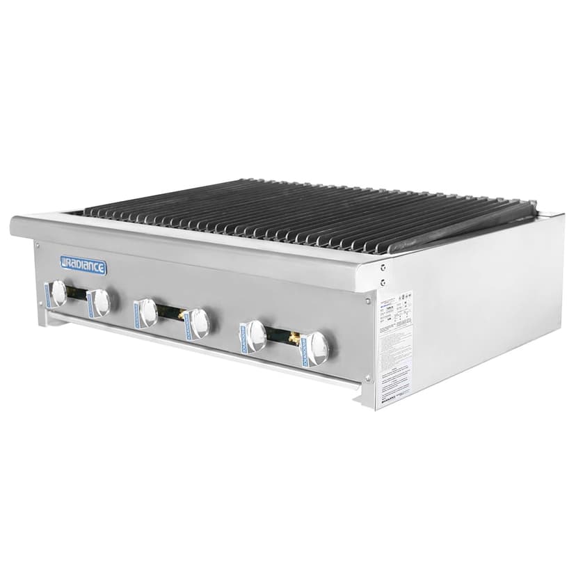 Turbo Air TARB-36 36" Countertop Charbroiler w/ Manual Controls, Natural Gas