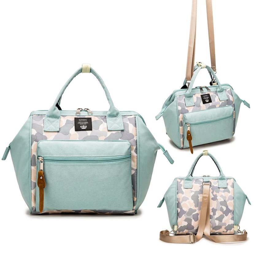 HLONK Small Diaper Bag Backpack Mini Diaper Bag & Crossbody Diaper Tote Bag with Insulated Pocket