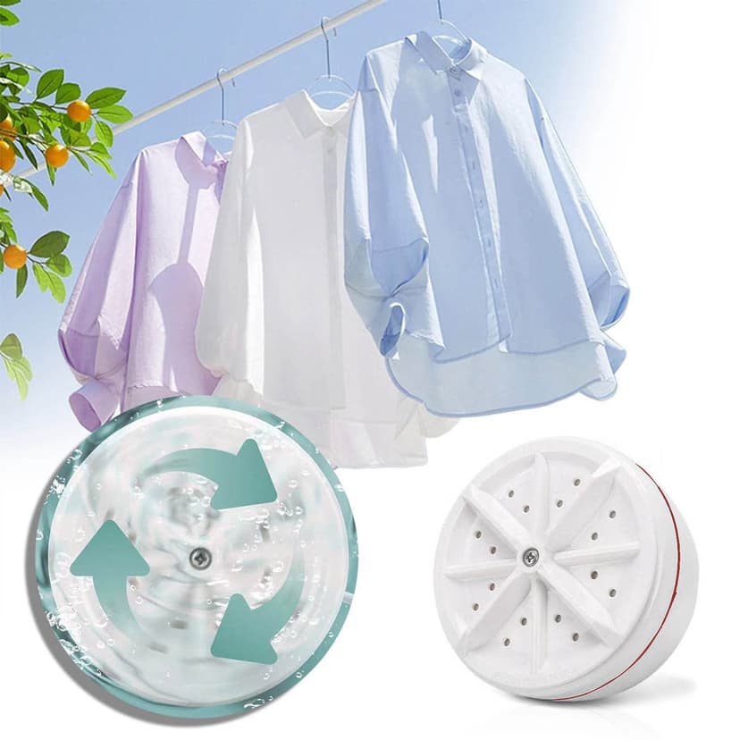 Chmadoxn Mini Portable Washing Machine With Suction Cups,USB Powered Turbo Washing Machine & Dishwasher,Suitable For College Rooms,Travel,Home And Apartment washing machine