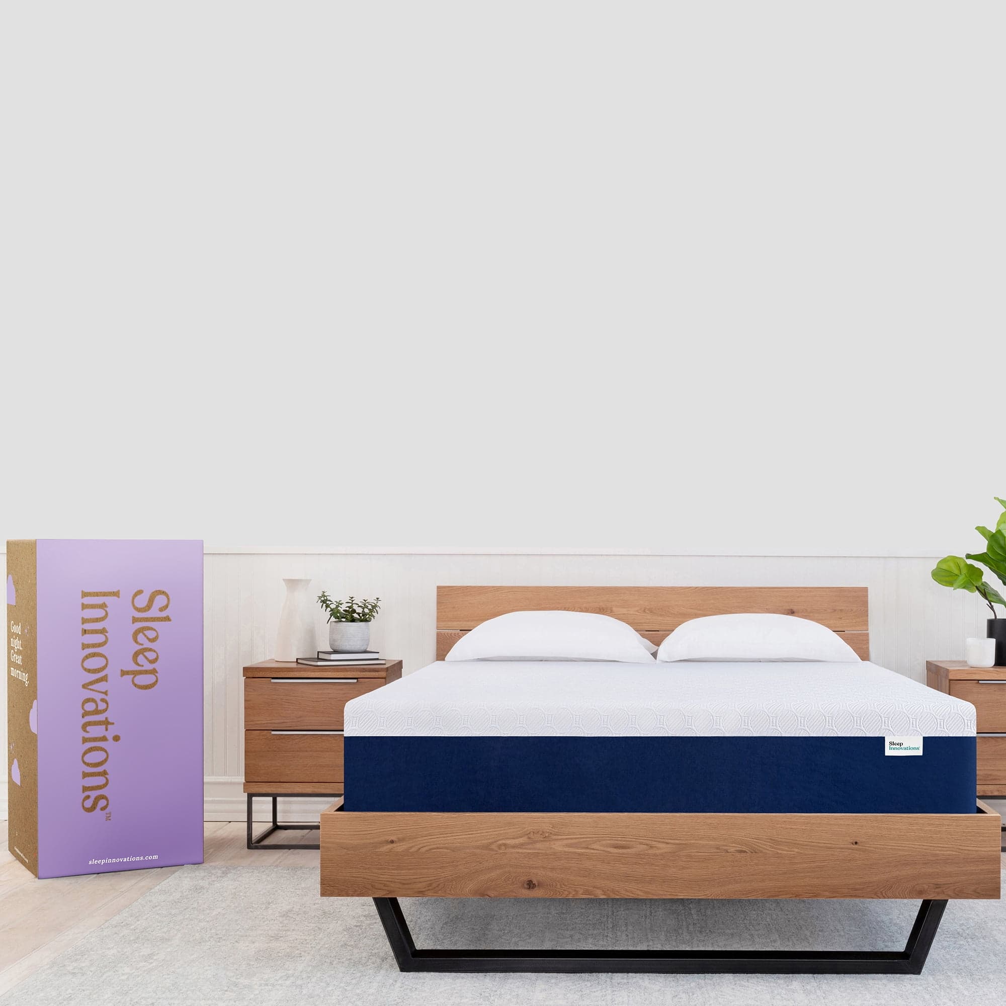 Sleep Innovations Shiloh Medium Firm Memory Foam Mattress, Twin, 12 Inches