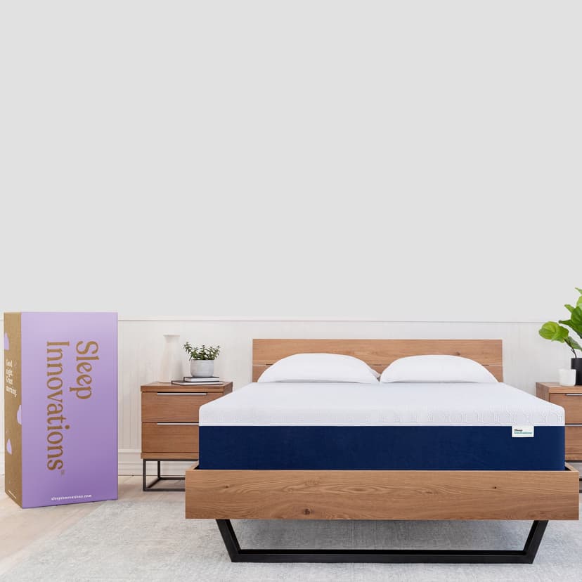 Sleep Innovations Shiloh Medium Firm Memory Foam Mattress, Twin, 12 Inches