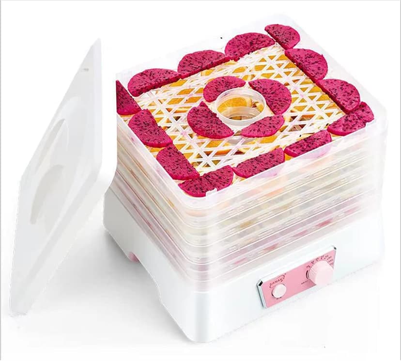 Food Dehydrator Machine,0-72 hours Electric food dryer fruit dehydrator meat dehydrator Suitable for Nutritious meat Fruits and vegetables Making pet snacks Vanilla dryer Includes BPA-free