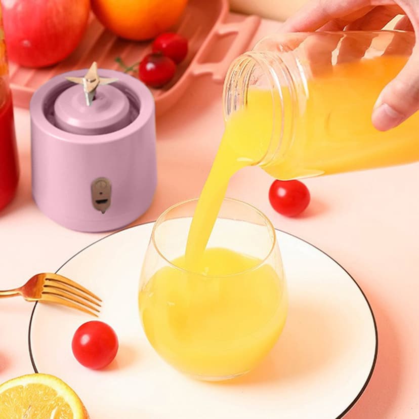 SuoKom Portable Blenders for Shakes and Fruit Juicer Usb Rechargeable with 6 Cutter Heads Handheld Blenders for Sports Travel and Outdoors