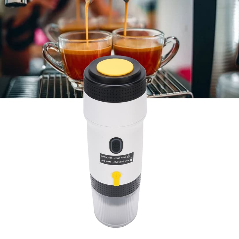 Portable Electric Espresso Machine, 3 in 1 Travel Coffee Maker for Camping, USB Car Coffee Maker Self Heating, Multifunctional for Camping Hiking RV Office