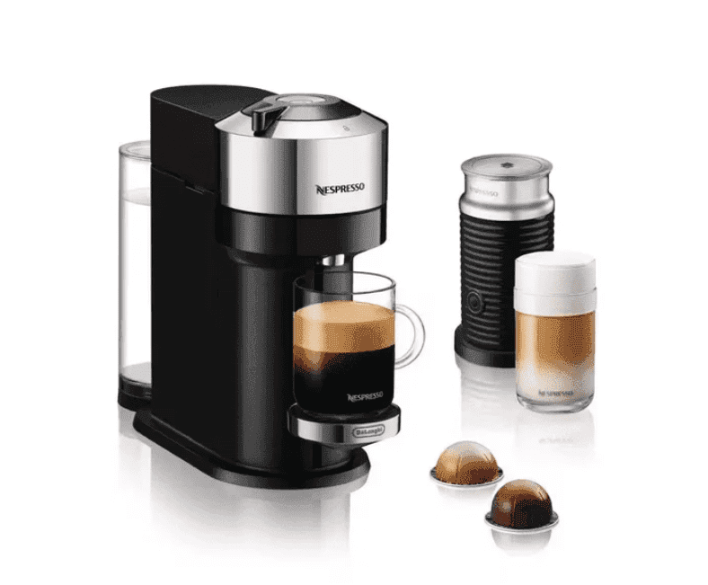 Nespresso VertuoNext with Aeroccino | Chrome