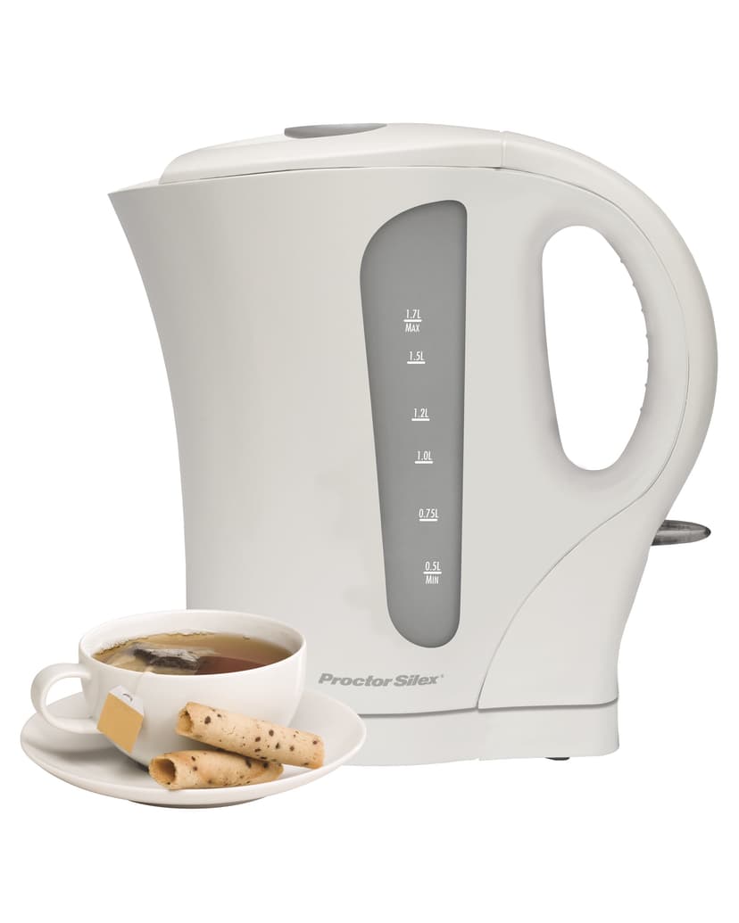 Proctor Silex 1.7 L Cordless Electric Kettle, 1500 Watts, White – K4090PS