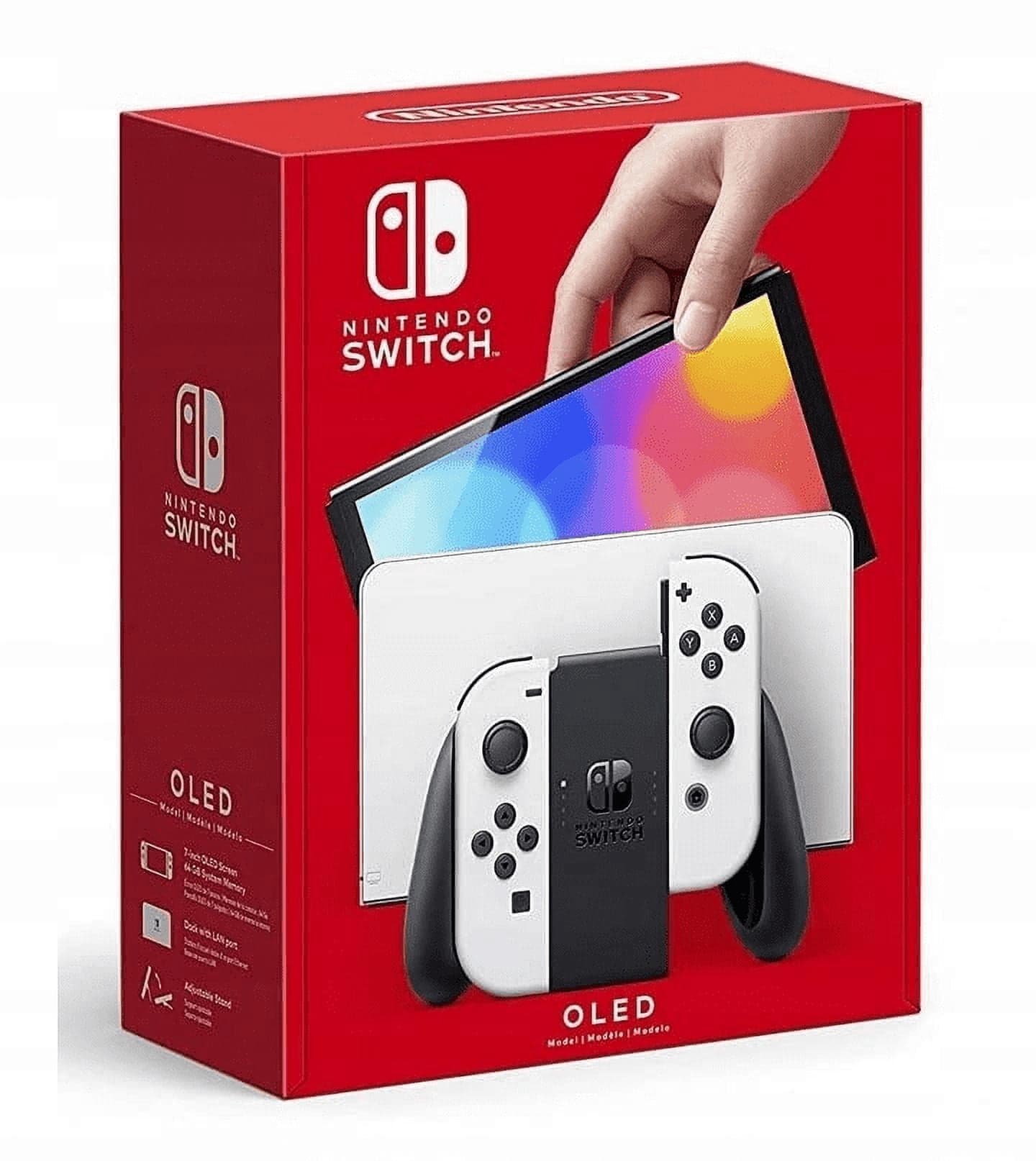 Restored Nintendo HEGSKAAAA Switch OLED Model w/ White Joy-Con (Refurbished)