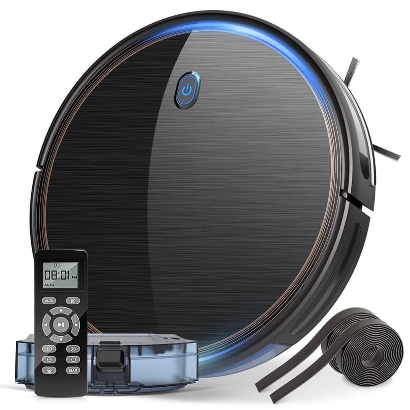 GOOVI Robot Vacuum, 2100Pa Robotic Vacuum Cleaner With Boundary Strips