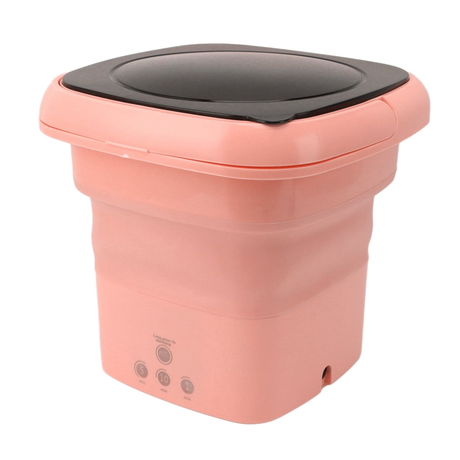 Mini Portable Washing Machine, Folding Mini Washer with Black Lid Electric Washer and Dryer for Apartments, Dorm, Camping, RV, Travel Laundry