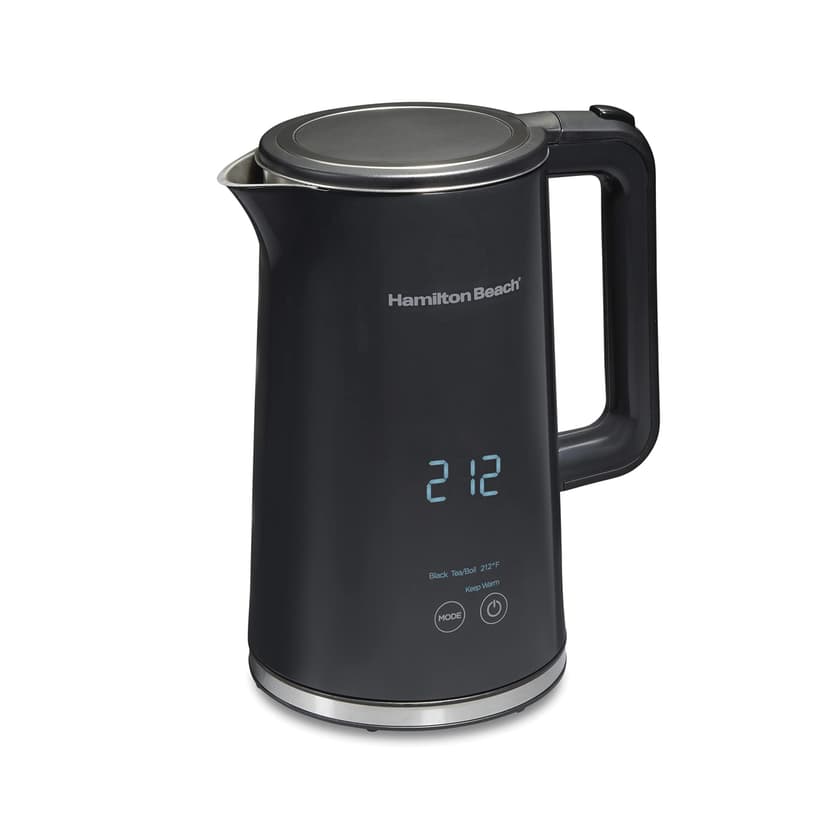 Hamilton Beach Digital Temperature Control Electric Kettle, 1.7L, 1500 Watts, Black