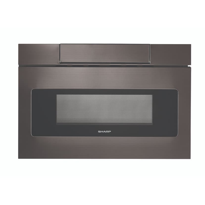 SHARP SMD2477AHC 24-Inch Microwave Drawer, 1.2 cu. ft., Black Stainless Steel, Hidden Controls, Sensor Cook, Defrost, Melt/Soften/Warm, Built In Ready