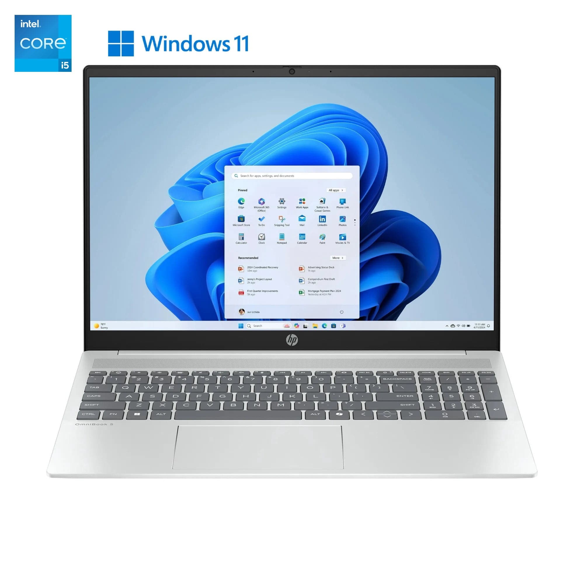 HP Omnibook 5 16‑ba1009ca 16" WUXGA IPS Laptop, Intel Core i5‑1334U, 16GB RAM, 512GB SSD