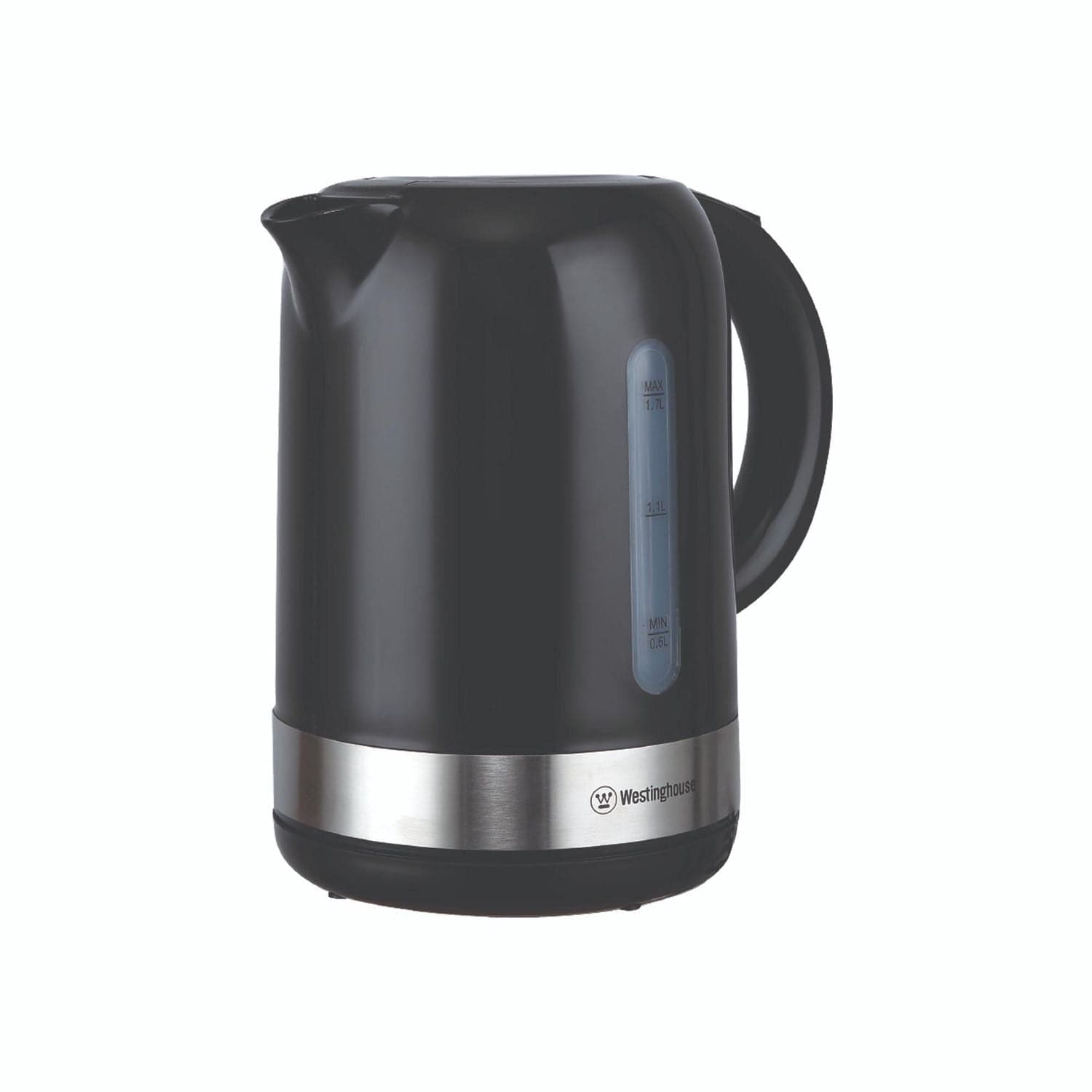 Westinghouse 1.7L Plastic Kettle, Black