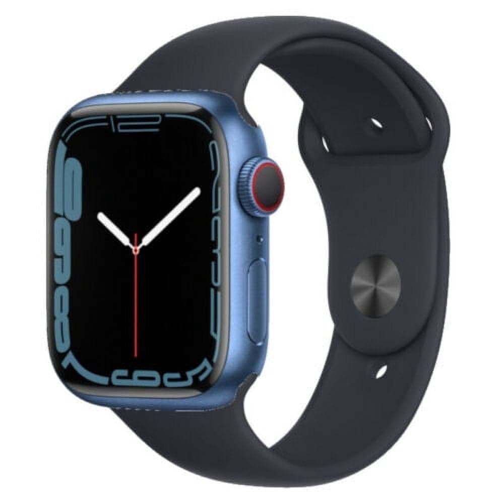 Refurbished Apple Watch Series 7 Aluminum 45 mm (GPS Only, No Cellular) Blue (Grade A)