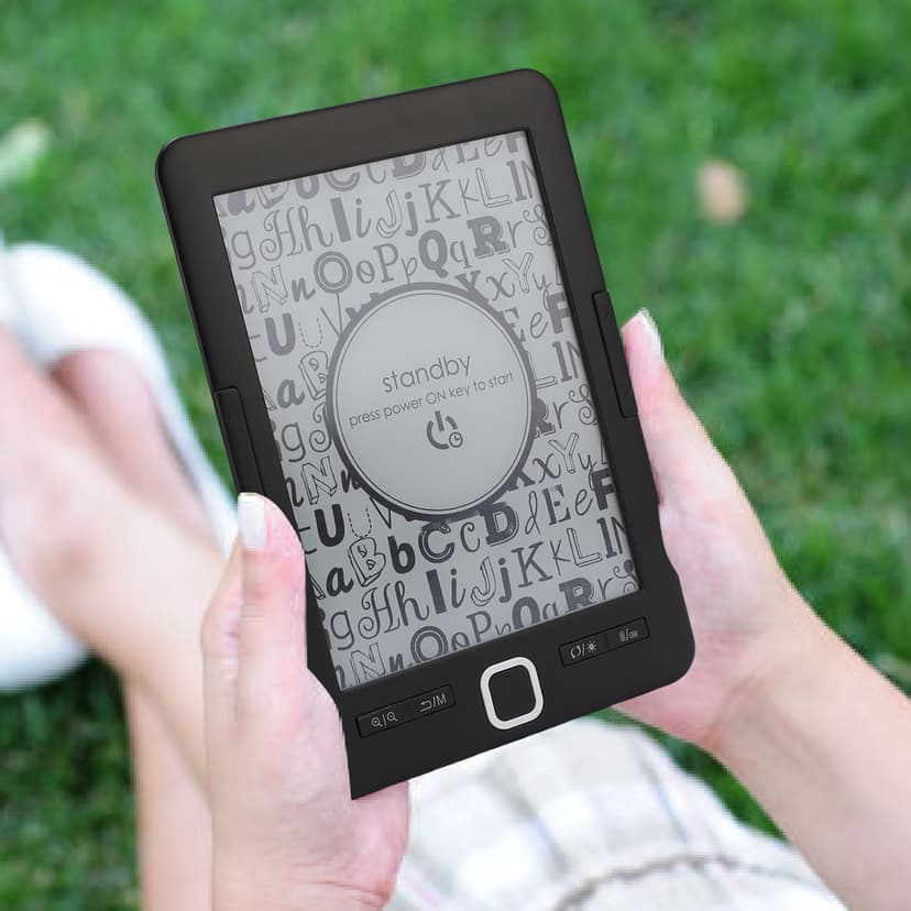 Portable Ebook Reader, Ebook Reader 8G 6 Inch Multiple Settings Eye Caring Supports Multiple Formats for Home